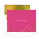 Confetti Gold Foil Dots Folded Note Cards with Lined Envelopes Image 3 of 7